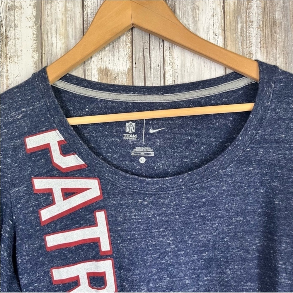 Nike Patriots Long Sleeve V Neck Tee - Picture 7 of 8